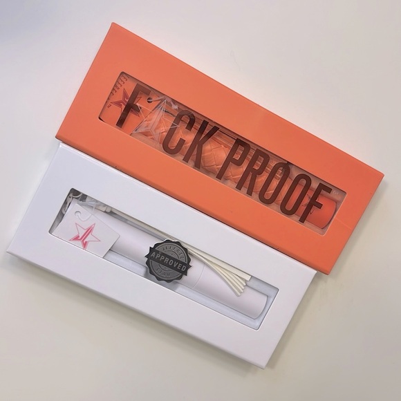 Jeffree Star Cosmetics F Proof & Approved Mascara White & Coral Bundle NWT - Picture 1 of 4